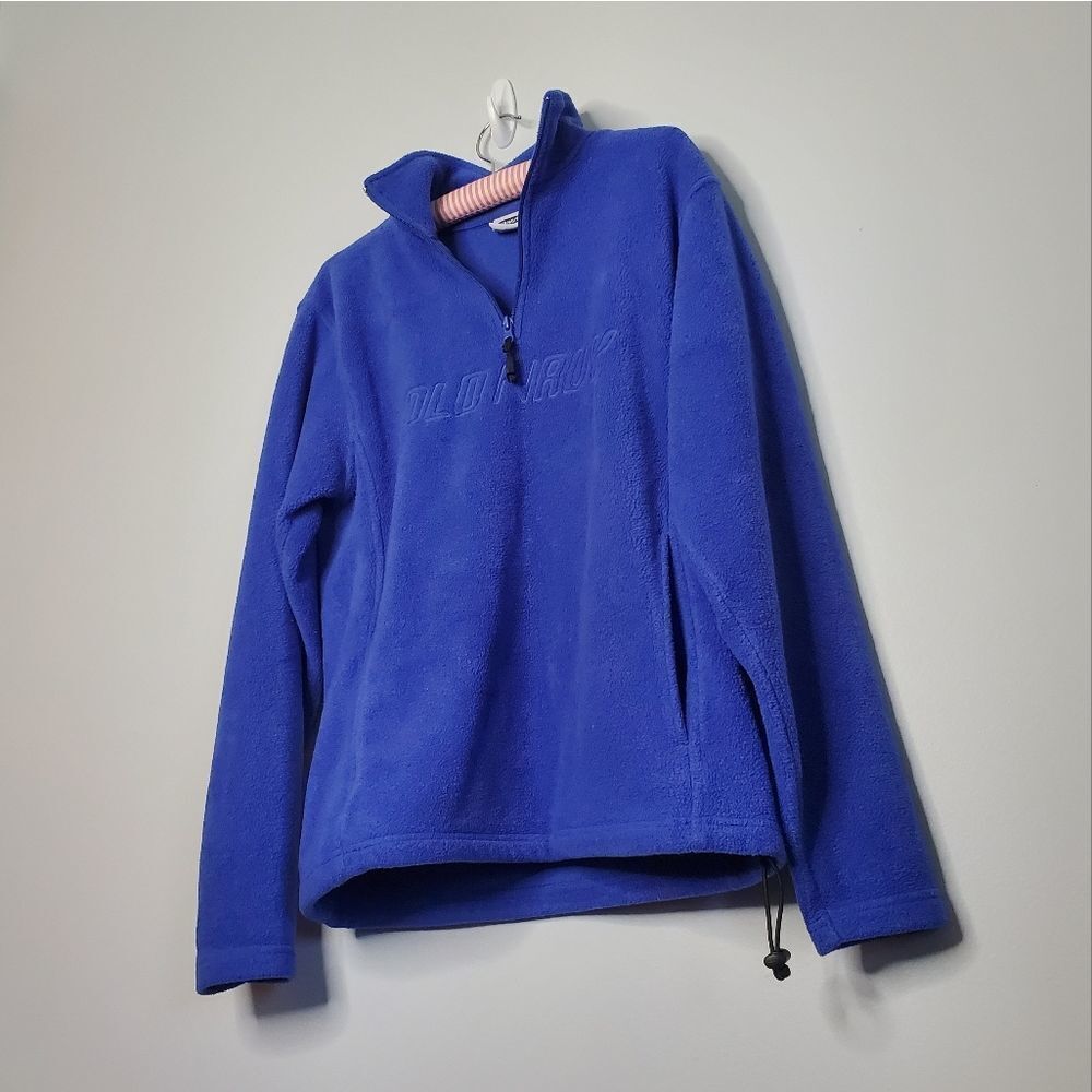 Old Navy S Half Zip Blue Fleece Pullover Vintage 2000's Fuzzy Soft